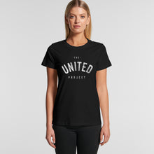 Load image into Gallery viewer, King Classic Tee Female Blk (front) - The United Project