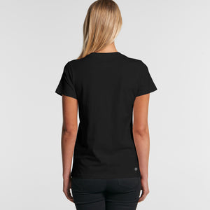 King Classic Tee Female Blk (back) - The United Project